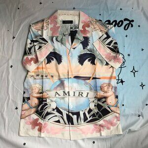 Amiri Angel Print Short Sleeved Shirt